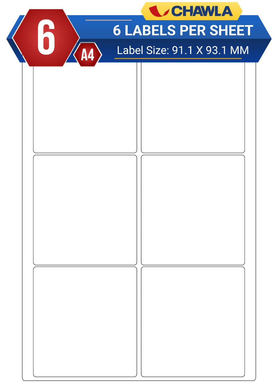A4 Label Sheets