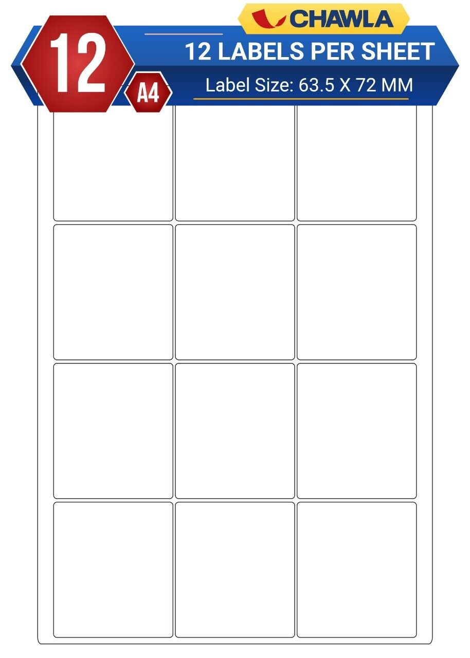A4 Label Sheets