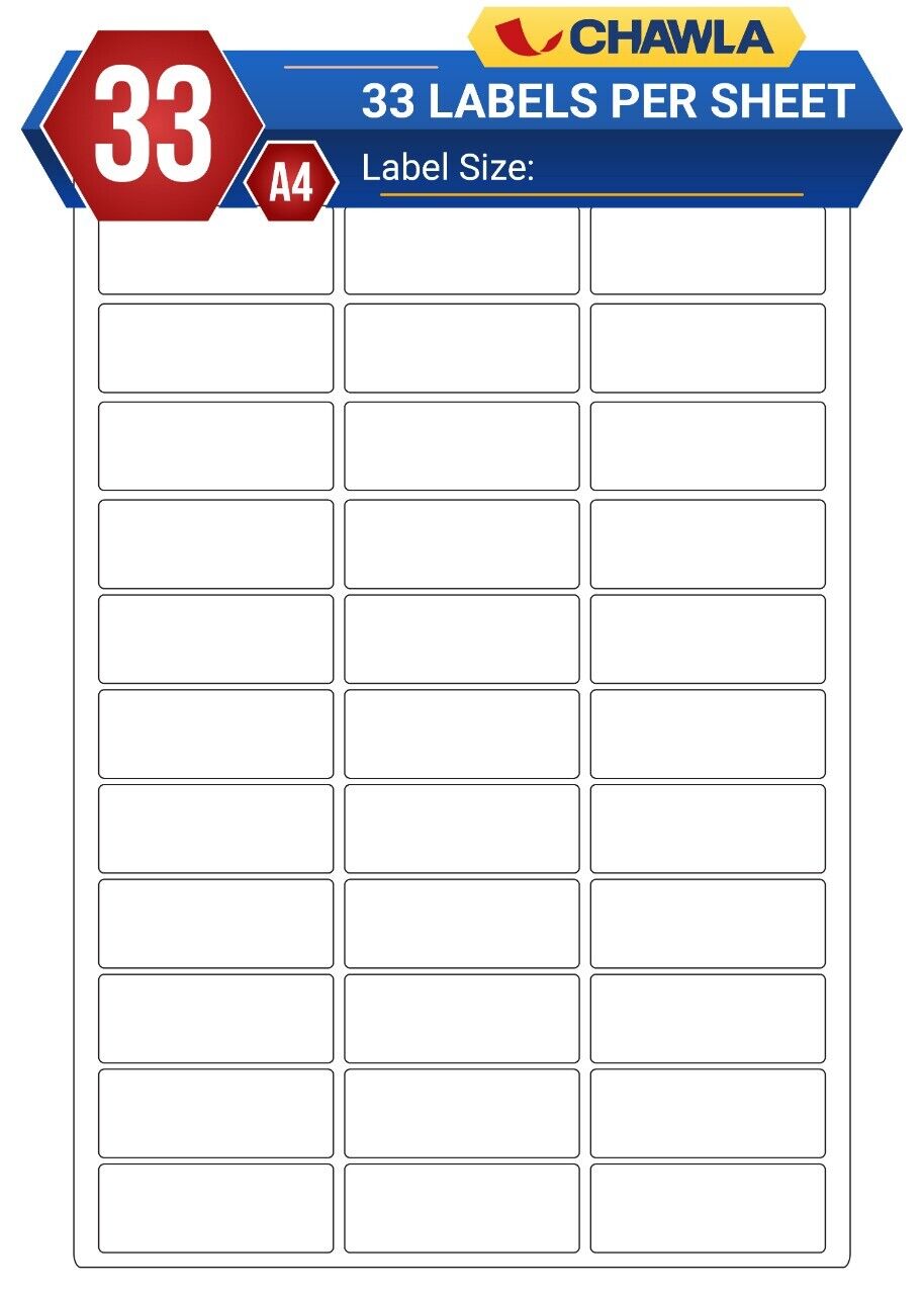 A4 Label Sheets